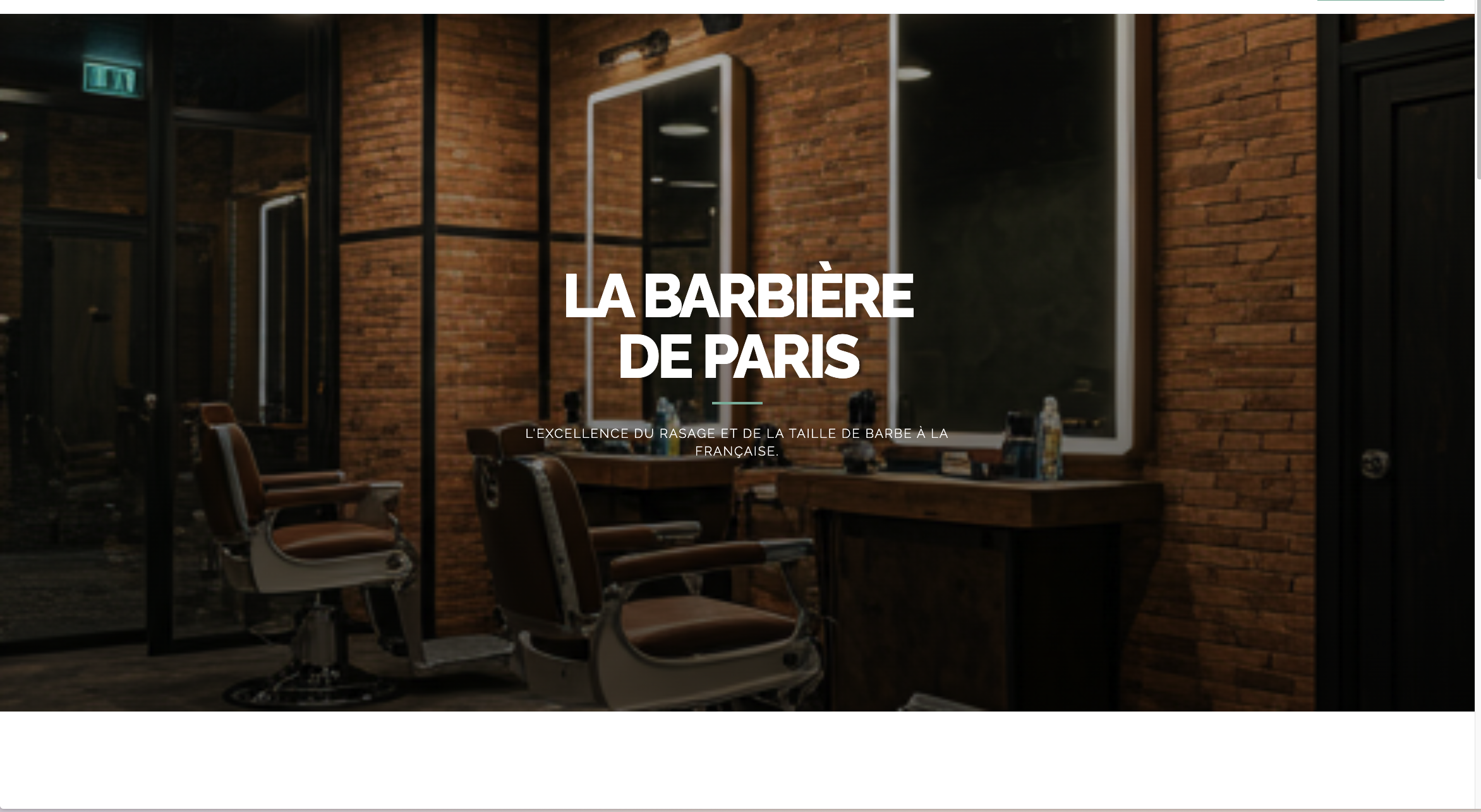 Aperçu du site La Barbière de Paris