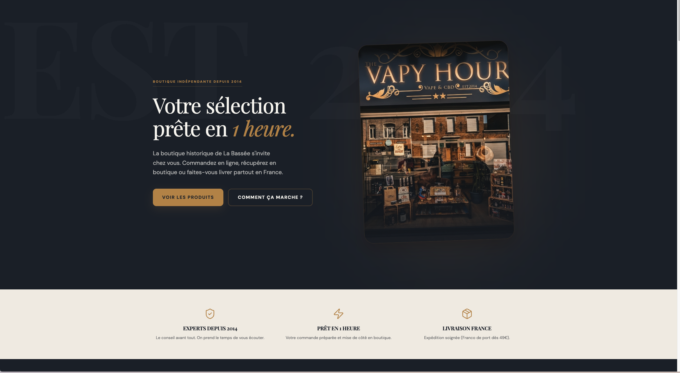 Aperçu de la boutique Vapy Hour